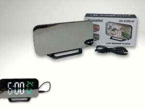 RELOJ ESPEJO DIGITAL C/BASE